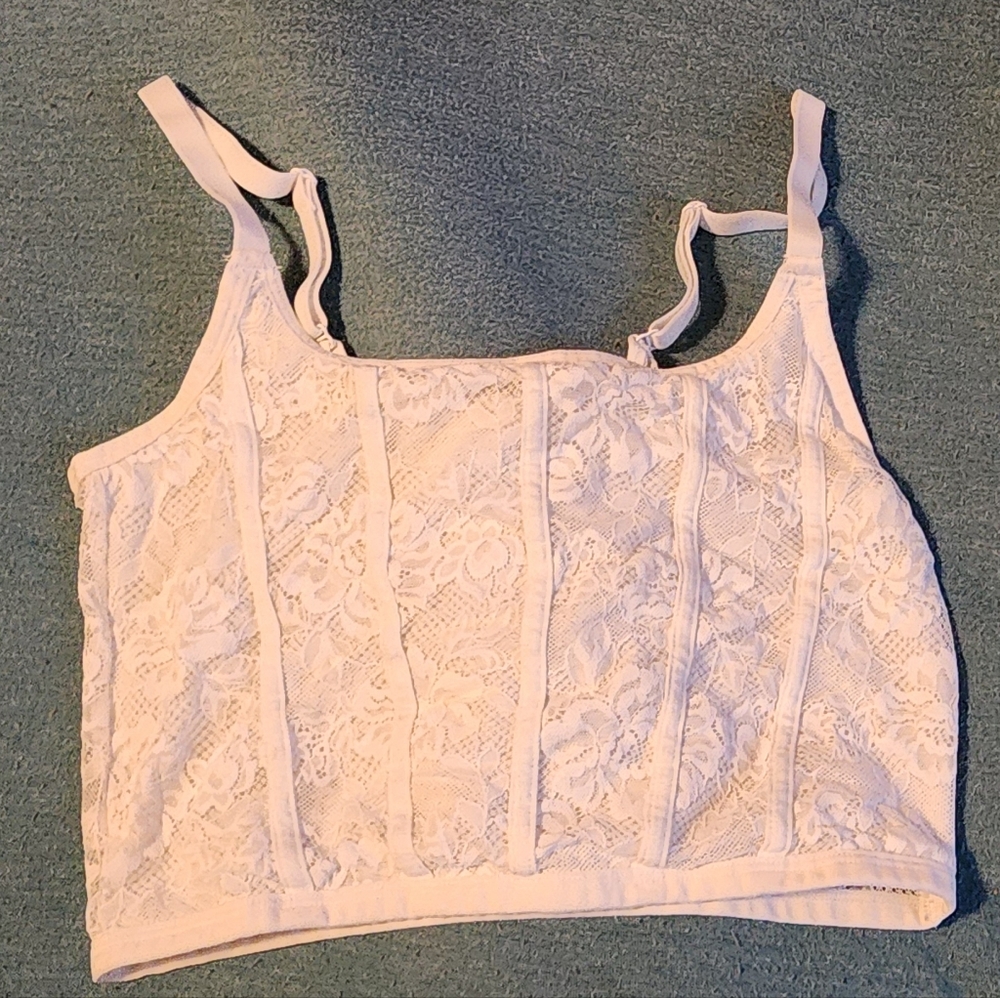 White lace colsie bralette medium